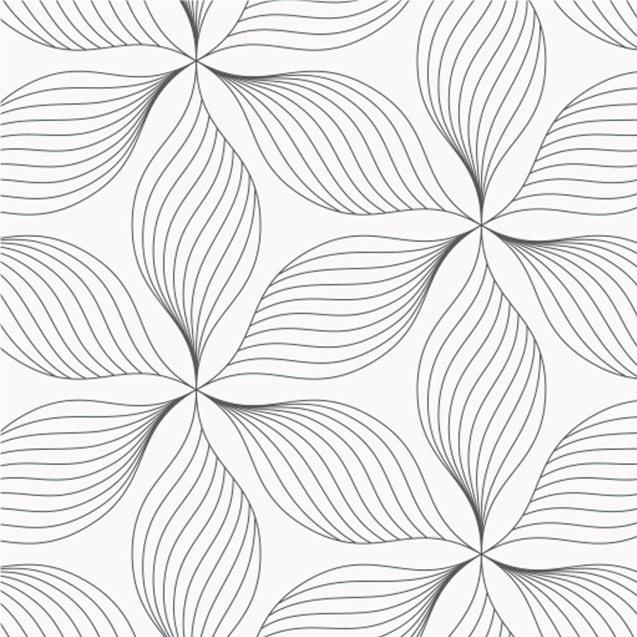Floral stencil motive murals wallpaper